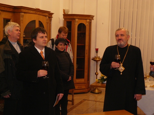 Foto: Predseda Správnej rady ÚPN Ivan Petranský a eparcha vladyka Peter Rusnák Foto: Predseda Správnej rady ÚPN Ivan Petranský a eparcha vladyka Peter Rusnák