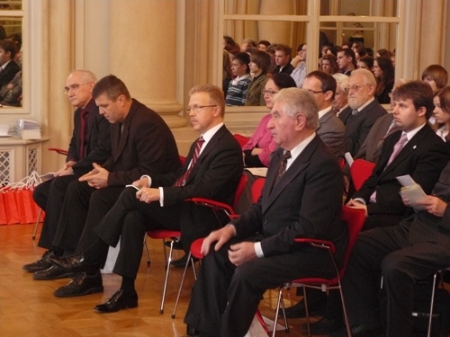 Zľava: Miroslav Mikolášik, Peter Šťastný, Andrej Ďurkovský, Anton Srholec Foto: zľava M. Mikolášik, P. Šťastný, A. Ďurkovský, A. Srholec