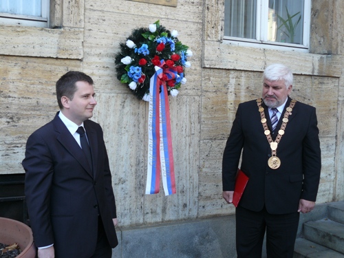 Foto:Predseda Správnej rady ÚPN Ivan Petranský a rektor Univerzity Komenského v Bratislave František Gahér Foto: Predseda Sp. rady ÚPN I. Petranský a rektor UK v Bratislave F. Gahér