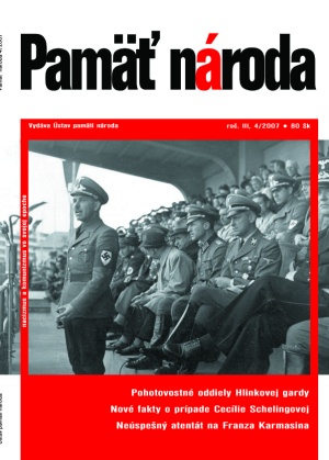 Obrázok obálky časopisu Pamäť národa 04/2007