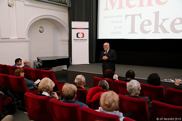 Organizátor festivalu Mene Tekel Jan Řeřicha počas programu Deň pre Slovensko