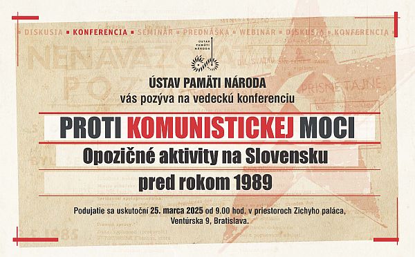 Obrázok pozvánky na konferenciu Proti komunistickej moci