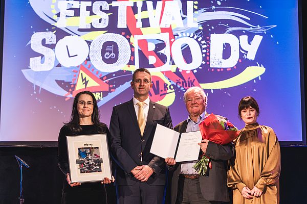 Foto: Miroslav Lehký a predseda Správnej rady ÚPN Jerguš Sivoš (foto: Simona Babjaková)