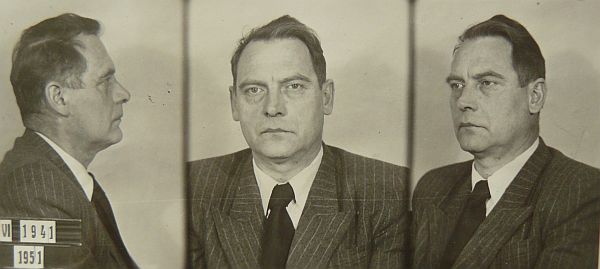 Foto 3: Ladislav Novomeský po zatknutí ŠtB vo februári 1951. Zdroj: NA Praha