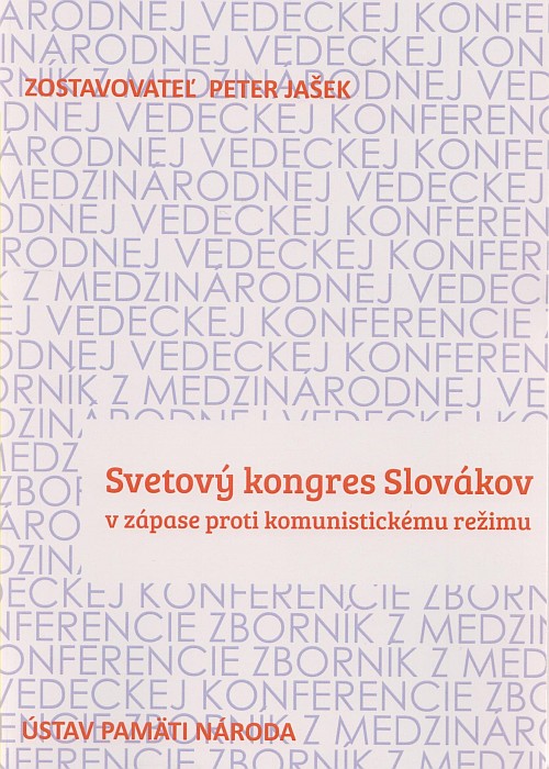 Obálka zborníka Svetový kongres Slovákov