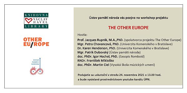 pozvánka na workshop The Other Europe