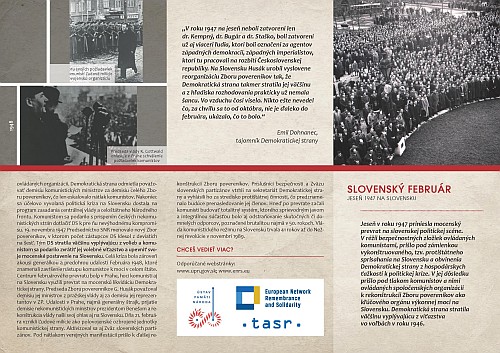 obrázok letáka Slovenský február - jeseň 1947 na SLOVENSKU