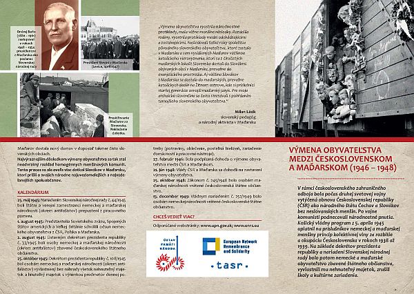 obrázok letáka Výmena obyvateľstva medzi Československom a Maďarskom (1946 – 1948)